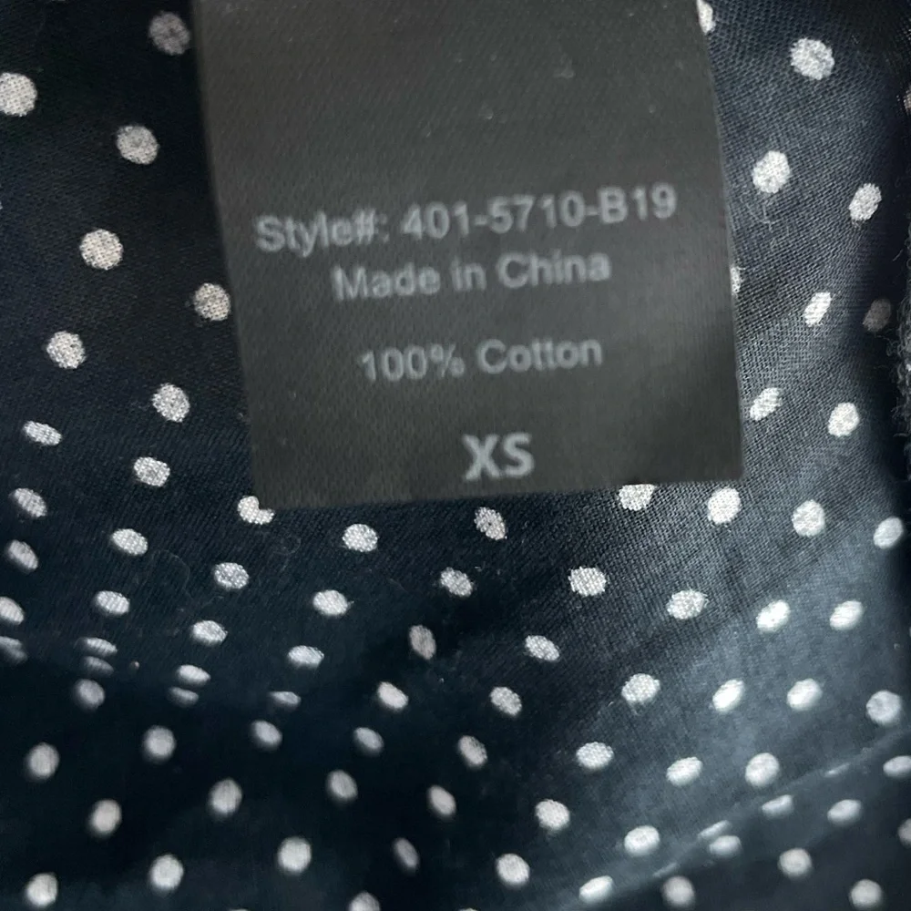 Jenni Kayne Classic Cotton Midi Wrap Dress Size XS $295 Deep Blue Polka Dot - Picture 6 of 6